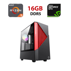 Новый игровой ПК Stalker Contac COC BR Tower / AMD Ryzen 5 8400F (6 (12) ядер по 4.2 - 4.7 GHz) / 16 GB DDR5 / 960 GB SSD / nVidia GeForce RTX 5060, 8 GB GDDR7, 128-bit