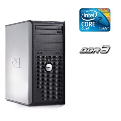 ПК Dell Optiplex 380 Tower / Intel Core 2 Quad Q8200 (4 ядра по 2.33 GHz) / 4 GB DDR3 / 250 GB HDD / Intel G33 Graphics / DVD-RW 
