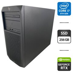 Рабочая станция HP Z2 G4 Workstation Tower / Intel Core i7-8700 (6 (12) ядер по 3.2 - 4.6 GHz) / 16 GB DDR4 / 256 GB SSD / nVidia GeForce RTX 2060, 6 GB GDDR6, 192-bit / DVD-ROM