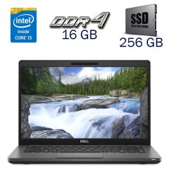 Ультрабук Dell Latitude 5400 / 14" (1920х1080) TN / Intel Core i5-8365U (4 (8) ядра по 1.6 - 4.1 GHz) / 16 GB DDR4 / 256 GB SSD / Intel UHD Graphics for 8th Generation / WebCam + Бездротова мишка