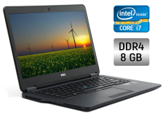 Ультрабук Dell Latitude E7470 / 14" (1920x1080) IPS / Intel Core i7-6600U (2 (4) ядра по 2.6 - 3.4 GHz) / 8 GB DDR4 / 256 GB SSD / Intel HD Graphics 520 / WebCam / Windows 10