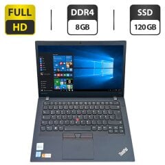 Ультрабук Lenovo ThinkPad T470s / 14" (1920x1080) TN / Intel Core i5-7300U (2 (4) ядра 2.6 - 3.5 GHz) / 8 GB DDR4 / 120 GB SSD / Intel HD Graphics 620 / WebCam / Два АКБ / Windows 10 Pro