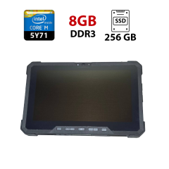 Захищений планшет Dell Latitude 7202 Rugged Tablet / 11.6" (1366x768) TN Touch / Intel Core M-5Y71 (2 (4) ядра по 1.2 - 2.9 GHz) / 8 GB DDR3 / 256 GB SSD / Intel HD Graphics 5300 / WebCam