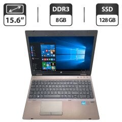 Ноутбук Б-класс HP ProBook 6560b / 15.6" (1366x768) TN / Intel Core i5-2410M (2 (4) ядра по 2.3 - 2.9 GHz) / 8 GB DDR3 / 128 GB SSD / Intel HD Graphics 3000 / WebCam / DVD-ROM