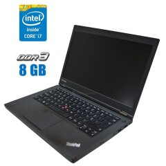 Ноутбук Lenovo ThinkPad T440p / 14" (1366x768) TN / Intel Core i7-4700MQ (4 (8) ядра по 2.4 - 3.4 GHz) / 8 GB DDR3 / 500 GB HDD / nVidia GeForce GT 730M, 1 GB DDR3, 64-bit / WebCam
