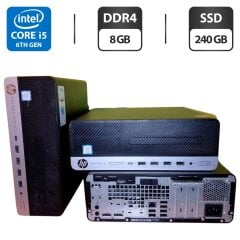 Компьютер HP ProDesk 600 G3 SFF / Intel Core i5-6500 (4 ядра по 3.2 - 3.6 GHz) / 8 GB DDR4 / 240 GB SSD / Intel HD Graphics 530