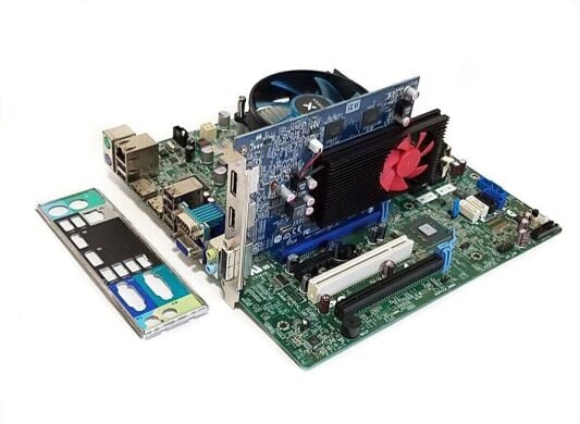 Комплект: Материнська плата Dell Optiplex 7010 MT / Intel Xeon E3-1245 (4 (8) ядера по 3.3 - 3.7 GHz) (аналог i7-2600) / 32 GB DDR3 / AMD Radeon R9 350 OEM, 2 GB GDDR5, 128-bit + Кулер Vinga Q4