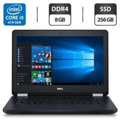 Нетбук Dell Latitude 12 E5270 / 12.5" (1366x768) TN / Intel Core i5-6300U (2 (4) ядра по 2.4 - 3.0 GHz) / 8 GB DDR4 / 256 GB SSD / Intel HD Graphics 520 / WebCam
