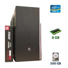 2E Basis Tower / Intel Core i5-3470 (4 ядра по 3.20 - 3.60 GHz) / 8 GB DDR3 / 500 GB HDD / AMD Radeon RX 550, 2 GB GDDR5, 64-bit / 400W
