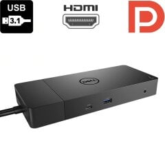 Док-станция Dell Dock K20A001 WD19 / USB Type-C / HDMI, DisplayPort / USB 3.1 / Gigabit Ethernet