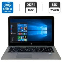 Ноутбук Б-класс HP EliteBook 850 G4 / 15.6" (1920x1080) TN / Intel Core i7-7600U (2 (4) ядра по 2.8 - 3.9 GHz) / 16 GB DDR4 / 256 GB SSD / Intel HD Graphics 620 / WebCam / Windows 10 Pro