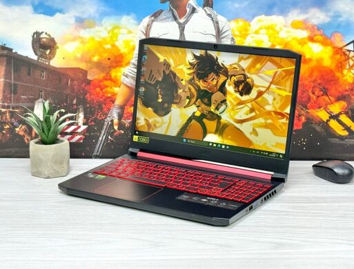 Игровой ноутбук Acer Nitro 5 AN515-43 / 15.6" (1920x1080) IPS / AMD Ryzen 5 3550H (4 (8) ядра по 2.1 - 3.7 GHz) / 16 GB DDR4 / 512 GB SSD M.2 / nVidia GeForce GTX 1050 Ti, 4 GB GDDR5, 128-bit / WebCam