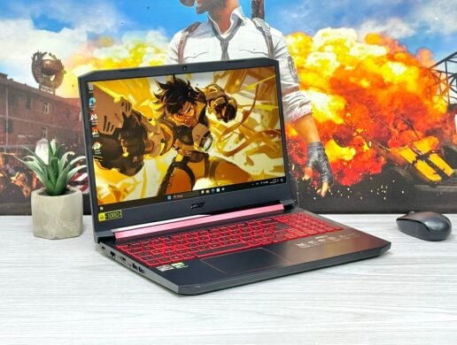 Игровой ноутбук Acer Nitro 5 AN515-43 / 15.6" (1920x1080) IPS / AMD Ryzen 5 3550H (4 (8) ядра по 2.1 - 3.7 GHz) / 16 GB DDR4 / 512 GB SSD M.2 / nVidia GeForce GTX 1050 Ti, 4 GB GDDR5, 128-bit / WebCam