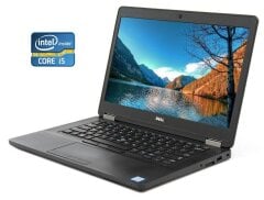 Ультрабук Б-класс Dell Latitude E5470 / 14" (1920x1080) TN / Intel Core i5-6300HQ (4 ядра по 2.3 - 3.2 GHz) / 8 GB DDR4 / 256 GB SSD / Intel HD Graphics 530 / WebCam / Win 11