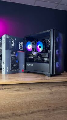 Сборка под заказ: новый игровой ПК Montech Air 1000 Premium Black Tower / AMD Ryzen 5 7500F (6 (12) ядер по 3.7 - 5.0 GHz) / 32 GB DDR5 / 1000 GB SSD M.2 / AMD Radeon RX 9070, 16 GB GDDR6, 256-bit / 750W Сборка под заказ: новый игровой ПК Montech Air 1000 Premium Black Tower / AMD Ryzen 5 7500F (6 (12) ядер по 3.7 - 5.0 GHz) / 32 GB DDR5 / 1000 GB SSD M.2 / AMD Radeon RX 9070, 16 GB GDDR6, 256-bit / 750W