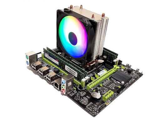 Комплект: Материнская плата Envinda X79G v1.51 + Intel Xeon E5-2667 v2 (8 (16) ядер по 3.3 - 4.0 GHz) / 32 GB DDR3 / 256 GB SSD M.2 + Кулер Zezzio ZH-DL200C