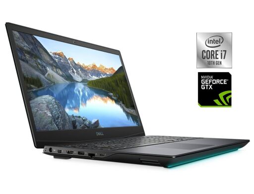 Игровой ноутбук Dell G5 5500 / 15.6" (1920x1080) IPS / Intel Core i7-10750H (6 (12) ядер по 2.6 - 5.0 GHz) / 16 GB DDR4 / 512 GB SSD / nVidia GeForce GTX 1660 Ti, 6 GB GDDR6, 192-bit / WebCam