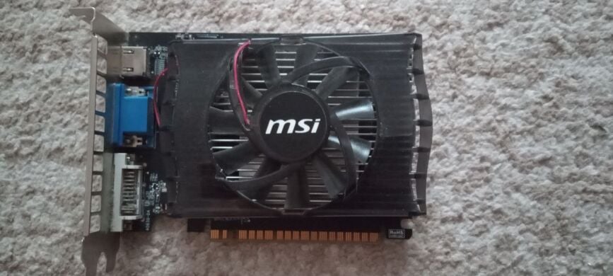 Дискретная видеокарта nVidia GeForce GT 630, 2 GB DDR3, 128-bit / 1x HDMI, 1x DVI, 1x VGA