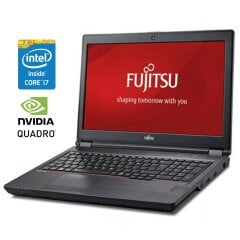 Мобільна робоча станція Fujitsu Celsius H780 / 15.6" (1920x1080) IPS / Intel Core i7-8750H (6 (12) ядер по 2.2 - 4.1 GHz) / 32 GB DDR4 / 512 GB SSD NVMe / nVidia Quadro P600, 4 GB GDDR5, 128-bit / WebCam / Win 11 Pro