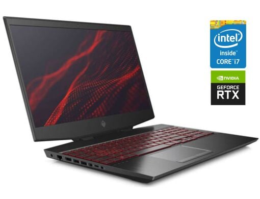 Ігровий ноутбук HP Omen 15-dh0009ng / 15.6" (1920x1080) IPS / Intel Core i7-9750H (6 (12) ядер по 2.6 - 4.5 GHz) / 16 GB DDR4 / 1000 GB SSD + 2000 GB SSD / nVidia GeForce RTX 2080 Max-Q, 8 GB GDDR6, 256-bit / WebCam / Win 10 Home