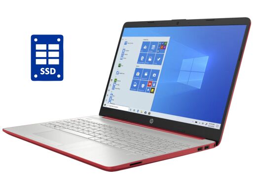 Ультрабук HP 15-dw0083wm / 15.6" (1366x768) TN / Intel Pentium Silver N5030 (4 ядра по 1.1 - 3.1 GHz) / 8 GB DDR4 / 256 GB SSD / Intel UHD Graphics 605 / WebCam