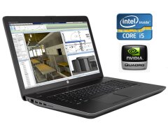 Мобильная рабочая станция HP ZBook 17 G3 / 17.3" (1920x1080) IPS / Intel Core i5-6440HQ (4 ядра по 2.6 - 3.5 GHz) / 16 GB DDR4 / 1000 GB SSD / nVidia Quadro M3000M, 4 GB GDDR5, 256-bit / WebCam / Win 10 Pro
