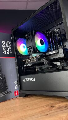 Сборка под заказ: новый игровой ПК Montech Air 1000 Premium Black Tower / AMD Ryzen 5 7500F (6 (12) ядер по 3.7 - 5.0 GHz) / 32 GB DDR5 / 1000 GB SSD M.2 / AMD Radeon RX 9070, 16 GB GDDR6, 256-bit / 750W Сборка под заказ: новый игровой ПК Montech Air 1000 Premium Black Tower / AMD Ryzen 5 7500F (6 (12) ядер по 3.7 - 5.0 GHz) / 32 GB DDR5 / 1000 GB SSD M.2 / AMD Radeon RX 9070, 16 GB GDDR6, 256-bit / 750W