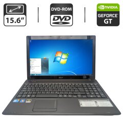 Ноутбук Acer Aspire 5742G / 15.6" (1366x768) TN / Intel Core i3-370M (2 (4) ядра по 2.4 - 2.5 GHz) / 6 GB DDR3 / 500 GB HDD / nVidia GeForce GT 420M, 1 GB GDDR3, 128-bit / WebCam / DVD-ROM