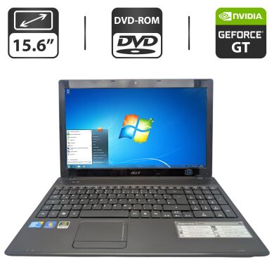 Ноутбук Acer Aspire 5742G / 15.6" (1366x768) TN / Intel Core i3-370M (2 (4) ядра по 2.4 - 2.5 GHz) / 6 GB DDR3 / 500 GB HDD / nVidia GeForce GT 420M, 1 GB GDDR3, 128-bit / WebCam / DVD-ROM