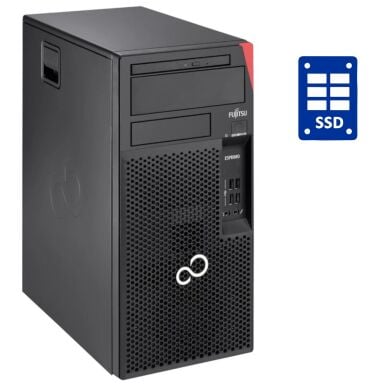 ПК Б-класс Fujitsu Esprimo P557 E85 Tower / Intel Pentium G4400 (2 ядра по 3.3 GHz) / 4 GB DDR4 / 120 GB SSD / Intel HD Graphics 510