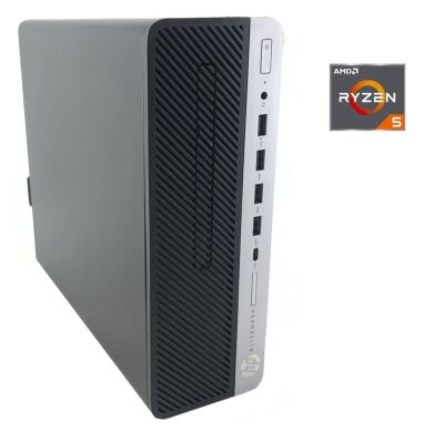 ПК HP EliteDesk 705 G4 SFF / AMD Ryzen 5 2400G (4 (8) ядра по 3.6 - 3.9 GHz) / 16 GB DDR4 / 256 GB SSD M.2 / AMD Radeon RX Vega 11 Graphics / Win 10 Pro