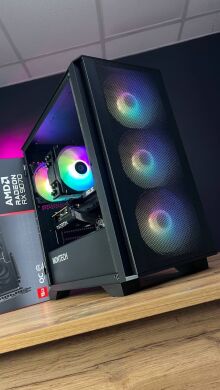 Сборка под заказ: новый игровой ПК Montech Air 1000 Premium Black Tower / AMD Ryzen 5 7500F (6 (12) ядер по 3.7 - 5.0 GHz) / 32 GB DDR5 / 1000 GB SSD M.2 / AMD Radeon RX 9070, 16 GB GDDR6, 256-bit / 750W Сборка под заказ: новый игровой ПК Montech Air 1000 Premium Black Tower / AMD Ryzen 5 7500F (6 (12) ядер по 3.7 - 5.0 GHz) / 32 GB DDR5 / 1000 GB SSD M.2 / AMD Radeon RX 9070, 16 GB GDDR6, 256-bit / 750W