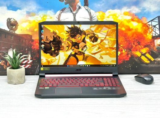 Игровой ноутбук Acer Nitro 5 AN515-43 / 15.6" (1920x1080) IPS / AMD Ryzen 5 3550H (4 (8) ядра по 2.1 - 3.7 GHz) / 16 GB DDR4 / 512 GB SSD M.2 / nVidia GeForce GTX 1050 Ti, 4 GB GDDR5, 128-bit / WebCam