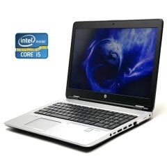 Ноутбук HP ProBook 650 G3 / 15.6" (1920x1080) TN / Intel Core i5-7200U (2 (4) ядра по 2.5 - 3.1 GHz) / 8 GB DDR4 / 256 GB SSD / Intel HD Graphics 620 / WebCam / DVD-RW / Win 10 Pro