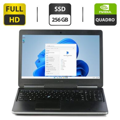 Мобільна робоча станція Б-клас Dell Precision 7520 / 15.6" (1920x1080) TN / Intel Core i7-6820HQ (4 (8) ядра по 2.7 - 3.6 GHz) / 16 GB DDR4 / 256 GB SSD / nVidia Quadro M2200, 4 GB GDDR5, 128-bit / WebCam / HDMI