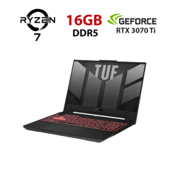 Ігровий ноутбук Asus TUF Gaming A15 FA507RW-HN063W / 15.6" (1920x1080) IPS / AMD Ryzen 7 6800H (8 (16) ядер по 3.2 - 4.7 GHz) / 16 GB DDR5 / 960 GB SSD / nVidia GeForce RTX 3070 Ti, 8 GB GDDR6, 256-bit / WebCam