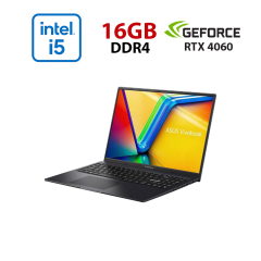 Ігровий ноутбук Asus Vivobook 16X K3605ZV / 16" (1920x1080) IPS / Intel Core i5-12450H (8 (12) ядер по 3.3 - 4.3 GHz) / 16 GB DDR4 / 960 GB SSD / nVidia GeForce RTX 4060, 8 GB GDDR6, 128-bit / WebCam