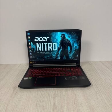 Игровой ноутбук Б-класс Acer Nitro 5 AN515-55 / 15.6" (1920x1080) IPS / Intel Core i5-10300H (4 (8) ядра по 2.5 - 4.5 GHz) / 16 GB DDR4 / 512 GB SSD / nVidia GeForce RTX 3050 Ti, 4 GB GDDR6, 128-bit / WebCam