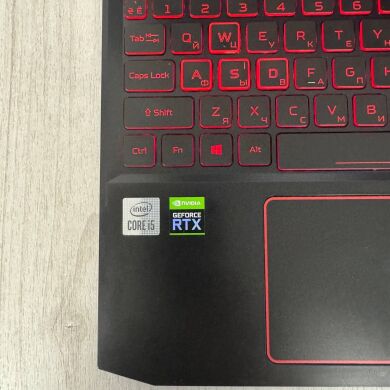 Игровой ноутбук Б-класс Acer Nitro 5 AN515-55 / 15.6" (1920x1080) IPS / Intel Core i5-10300H (4 (8) ядра по 2.5 - 4.5 GHz) / 16 GB DDR4 / 512 GB SSD / nVidia GeForce RTX 3050 Ti, 4 GB GDDR6, 128-bit / WebCam