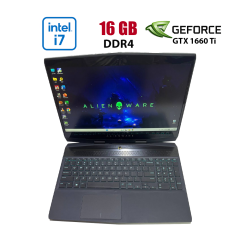 Игровой ноутбук Dell Alienware M15 R1 / 15.6" (1920x1080) IPS / Intel Core i7-9750H (6 (12) ядер по 2.6 - 4.5 GHz) / 16 GB DDR4 / 512 GB SSD / nVidia GeForce GTX 1660 Ti, 6 GB GDDR6, 192-bit / WebCam