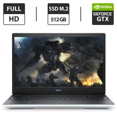 Игровой ноутбук Dell G3 3590 / 15.6" (1920x1080) IPS / Intel Core i5-9300H (4 (8) ядра по 2.4 - 4.1 GHz) / 16 GB DDR4 / 512 GB SSD M.2 / nVidia GeForce GTX 1660 Ti Max-Q, 6 GB GDDR6, 192-bit / WebCam