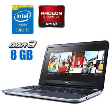 Ігровий ноутбук Dell Inspiron 5537 / 15.6" (1366x768) TN / Intel Core i5-4200U (2 (4) ядра по 1.6 - 2.6 GHz) / 8 GB DDR3 / 128 GB SSD / AMD Radeon HD 8670M, 2 GB DDR3, 64-bit / WebCam