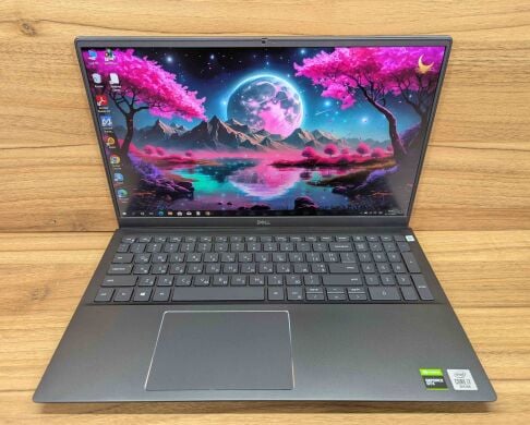 Игровой ноутбук Dell Vostro 7500 / 15.6" (1920x1080) IPS / Intel Core i7-10750H (6 (12) ядер по 2.6 - 5.0 GHz) / 16 GB DDR4 / 512 GB SSD / nVidia GeForce GTX 1650, 4 GB GDDR6, 128-bit / TouchID / WebCam / Windows 10