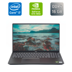 Ігровий ноутбук Dell Vostro 7500 / 15.6" (1920x1080) IPS / Intel Core i7-10750H (6 (12) ядер по 2.6 - 5.0 GHz) / 16 GB DDR4 / 512 GB SSD / nVidia GeForce GTX 1650, 4 GB GDDR6, 128-bit / TouchID / WebCam / Windows 10