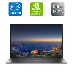Игровой ноутбук Dell XPS 15 9500 / 15.6" (1920x1080) IPS / Intel Core i9-10885H (8 (16) ядер по 2.4 - 5.3 GHz) / 16 GB DDR4 / 512 GB SSD / nVidia GeForce GTX 1650 Ti, 4 GB GDDR6, 128-bit / WebCam / Windows 10