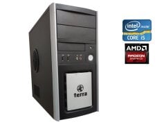 Игровой ПК Terra s1150 Black Tower / Intel Core i5-4590 (4 ядра по 3.3 - 3.7 GHz) / 8 GB DDR3 / 120 GB SSD + 750 GB HDD / AMD Radeon RX 570, 8GB GDDR5, 256-bit / 600W