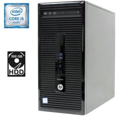 Комп`ютер HP ProDesk 400 G3 Tower / Intel Core i5-6500 (4 ядра по 3.2 - 3.6 GHz) / 4 GB DDR4 / 500 GB HDD / Intel HD Graphics 530 / DVD-RW / DisplayPort