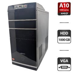 Комп'ьютер Medion MS-7800 Tower / AMD A10-5700 (4 ядра по 3.4 - 4.0 GHz) / 6 GB DDR3 / 1000 GB HDD / AMD Radeon HD 7660D Graphics / Зовнішній HDD