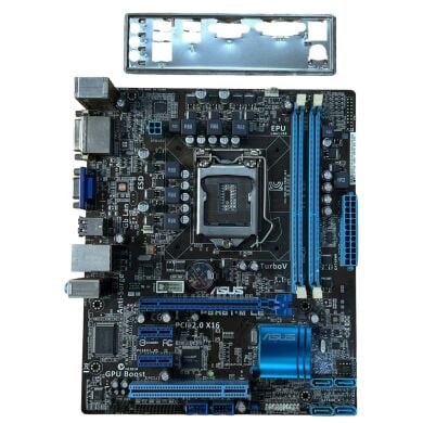 Материнская плата Asus P8H61-M LE / Socket LGA 1155 / Задняя заглушка