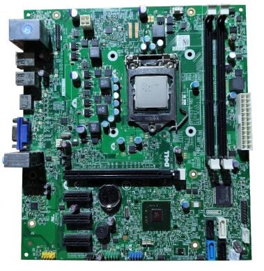 Комплект: материнська плата Dell MIH61R-MB / Socket LGA 1155 з процесором Intel Core i3-2120 (2 (4) ядра по 3.3 GHz); 3 MB Cache Memory